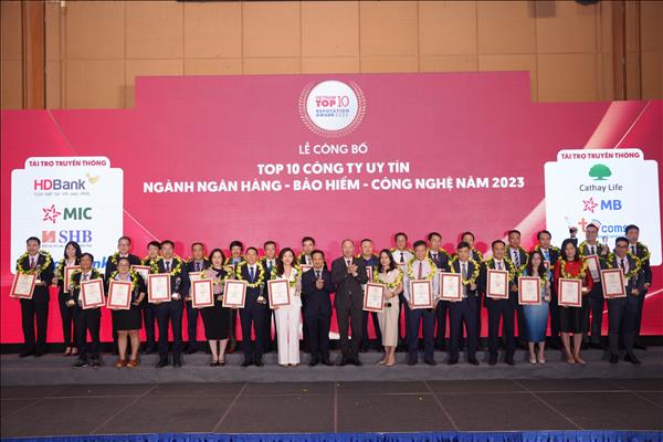 Top 10 Công ty uy tín ngành Ngân hàng - Bảo hiểm - Công nghệ năm 2023
