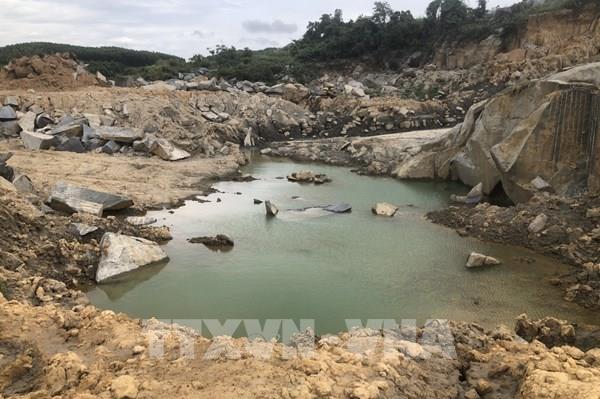 Phản hồi thông tin của TTXVN: Mỏ đá Kim Sơn khai thác ngoài phạm vi khi chưa được phép