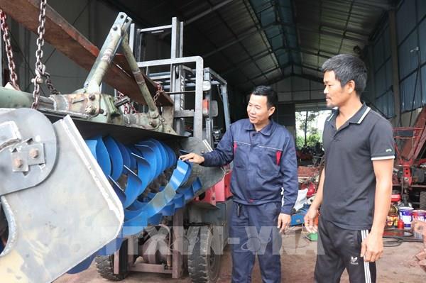 Cận cảnh “Máy cày phay lên luống” do nông dân Kinh Bắc sáng chế
