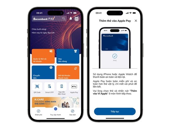 Cách thêm thẻ Sacombank vào Apple Pay trên iPhone, Apple Watch, iPad và Mac