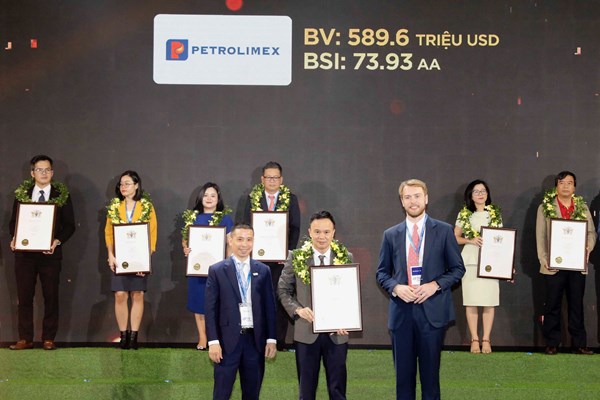 Petrolimex được vinh danh Top 100 thương hiệu giá trị nhất Việt Nam năm 2023