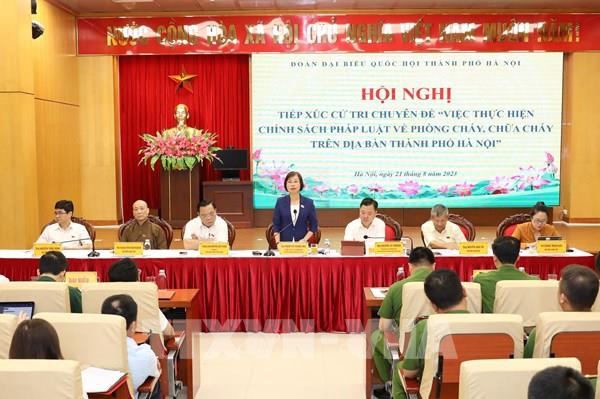 Cử tri Hà Nội kiến nghị về sửa đổi bất cập trong phòng cháy, chữa cháy