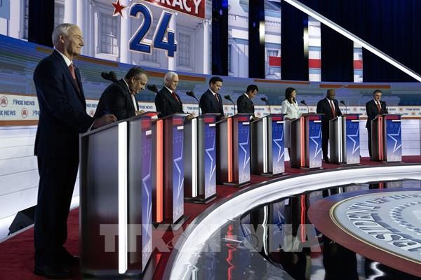 Bầu cử Mỹ 2024: Bắt đầu cuộc tranh luận đầu tiên giữa các ứng cử viên đảng Cộng hòa