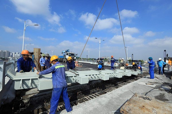 Cầu Vĩnh Tuy 2 sắp cán đích