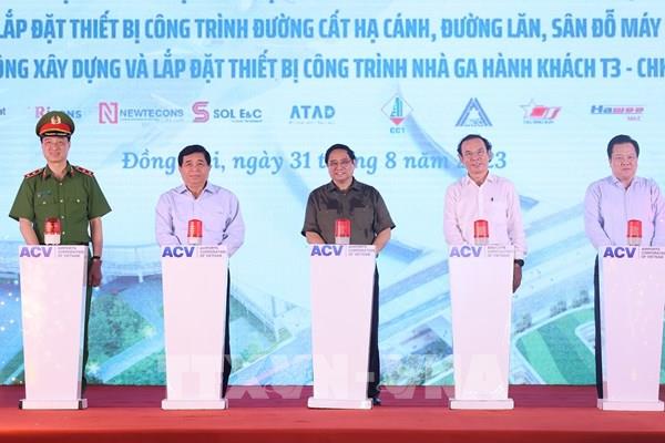 Thủ tướng Phạm Minh Chính dự lễ khởi công 3 gói thầu chính xây dựng Cảng hàng không Long Thành và Tân Sơn Nhất