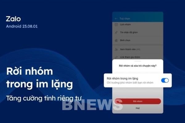 Cập nhật mới: Cách rời nhóm Zalo không bị phát hiện và không để lại thông báo