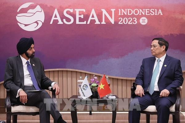 Thủ tướng Phạm Minh Chính đề nghị Ngân hàng Thế giới ưu tiên hỗ trợ Việt Nam trong 4 lĩnh vực