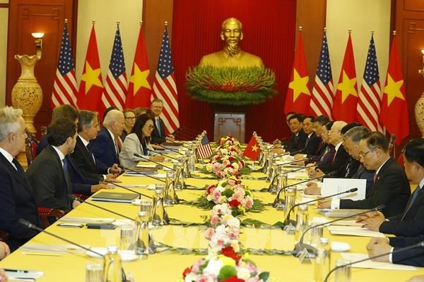 Tổng Bí thư Nguyễn Phú Trọng hội đàm với Tổng thống Hoa Kỳ Joe Biden