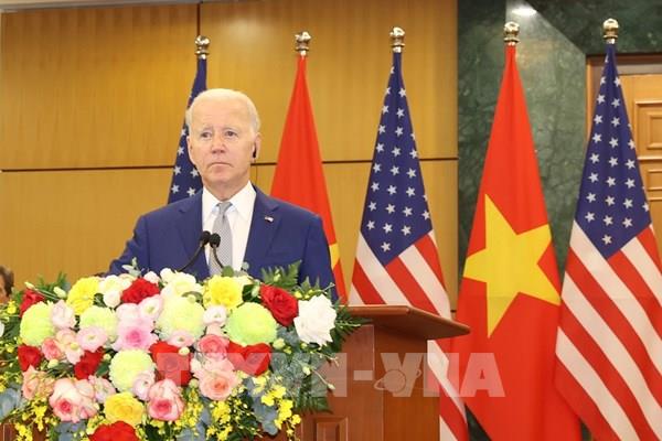 Phát biểu của Tổng thống Hoa Kỳ Joe Biden với báo chí sau Hội đàm với Tổng Bí thư Nguyễn Phú Trọng