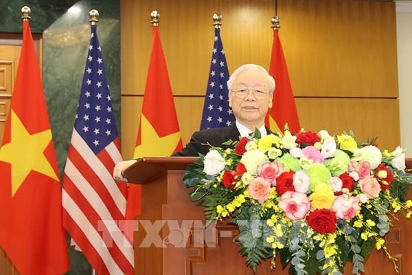 Phát biểu của Tổng Bí thư Nguyễn Phú Trọng với báo chí sau Hội đàm với Tổng thống Hoa Kỳ Joe Biden