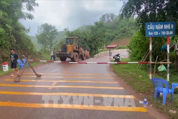 Điện Biên đưa cầu tạm trên quốc lộ 4H vào khai thác