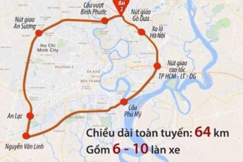 Cần thêm hơn 30.000 tỷ đồng làm 3 đoạn khép kín Vành đai 2 Tp. Hồ Chí Minh