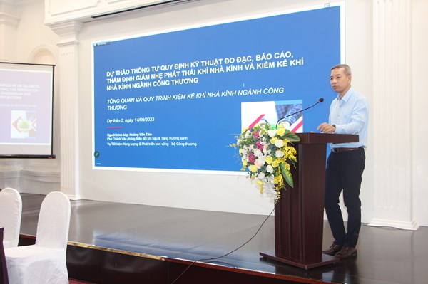 Bộ Công Thương tham vấn Quy định kỹ thuật về kiểm kê khí nhà kính