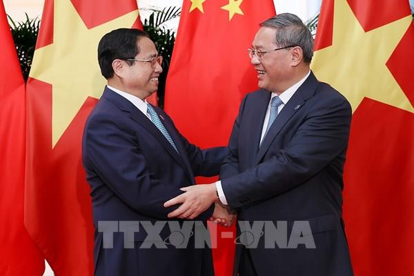 Thủ tướng Phạm Minh Chính hội đàm với Thủ tướng Quốc vụ viện Trung Quốc Lý Cường