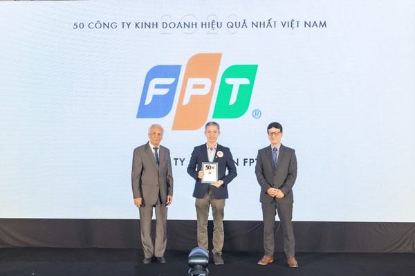 FPT thuộc Top 50 Công ty niêm yết kinh doanh hiệu quả nhất