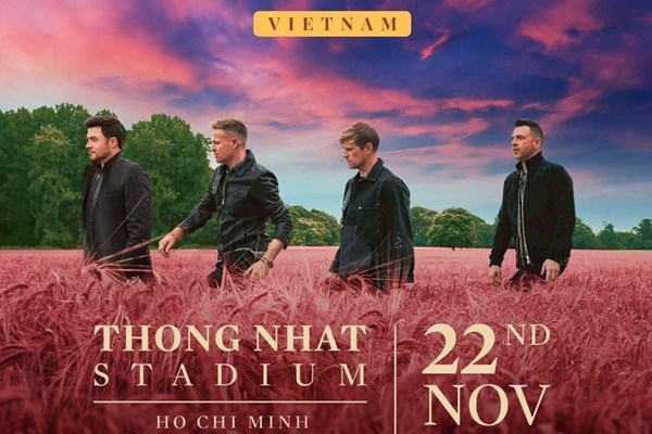 Concert Westlife 2023 tại Tp. Hồ Chí Minh: Giá vé, khi nào, ở đâu?