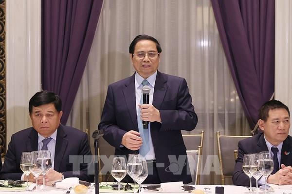 Thủ tướng Phạm Minh Chính dự Tọa đàm với các quỹ đầu tư về hợp tác vì mục tiêu phát triển bền vững  ​