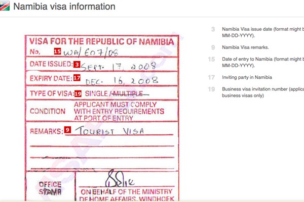 Namibia ra mắt dịch vụ visa du lịch trực tuyến
