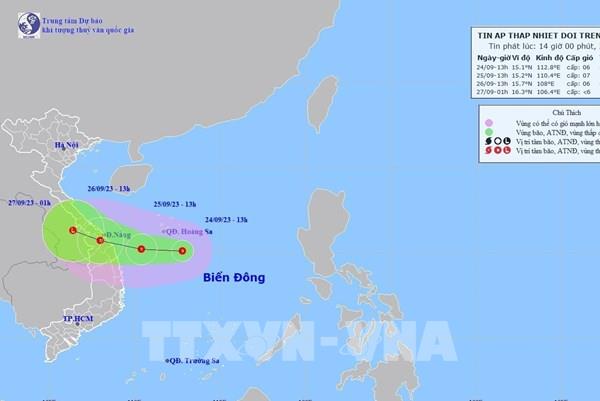 Áp thấp nhiệt đới trên biển Đông
