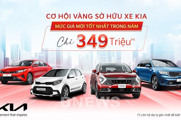 Bảng giá xe ô tô Kia tháng 9/2023: Ưu đãi tương ứng 100% lệ phí trước bạ