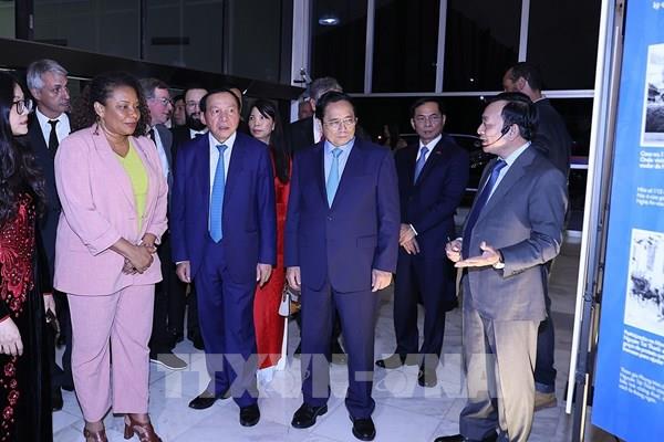 Thủ tướng Phạm Minh Chính dự khai mạc triển lãm ảnh tại Brazil về Chủ tịch Hồ Chí Minh và đất nước con người Việt Nam