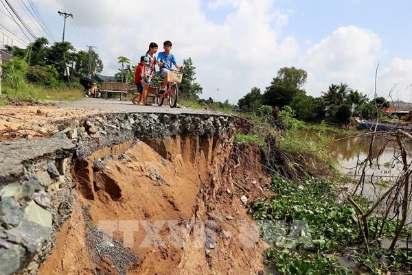 Sạt lở bất thường tại khu vực ĐBSCL
