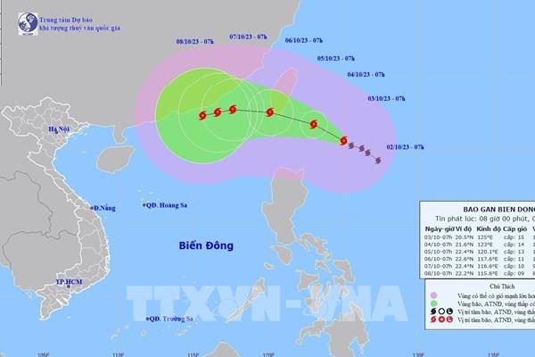 Dự báo thời tiết: Cập nhật diễn biến bão KOINU