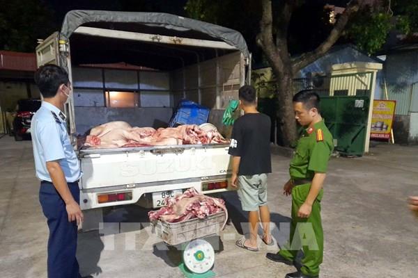 Phát hiện hơn 1,3 tấn thịt lợn bẩn tại Hưng Yên