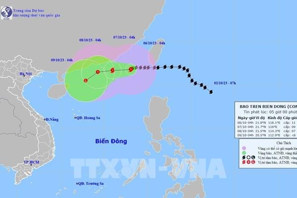 Bão số 4 ít di chuyển và suy yếu dần