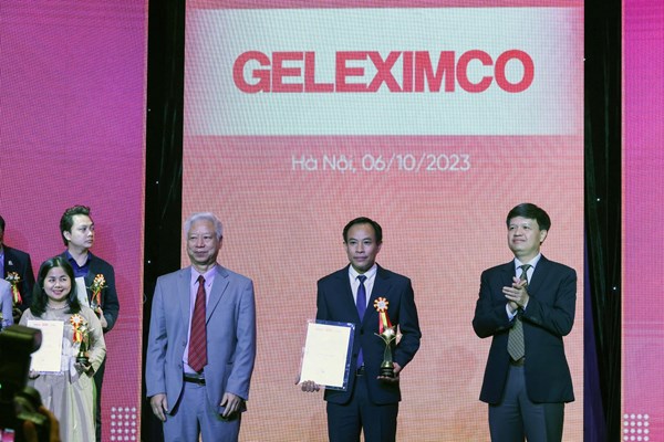 GELEXIMCO giành “cú đúp” giải thưởng Thương hiệu Mạnh Việt Nam 2022-2023