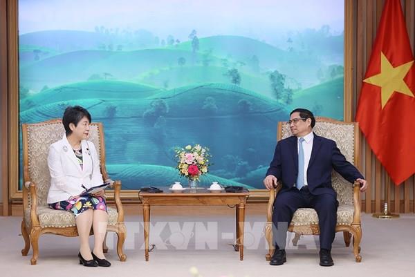 Thủ tướng Phạm Minh Chính tiếp Bộ trưởng Ngoại giao Nhật Bản
