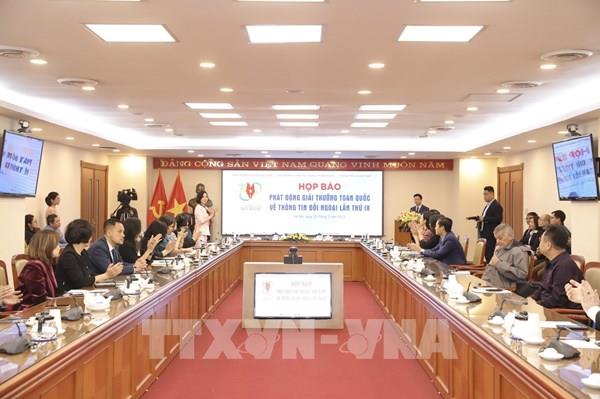 TTXVN phát huy tích cực vai trò Cơ quan Thường trực Giải thưởng toàn quốc về thông tin đối ngoại lần thứ IX