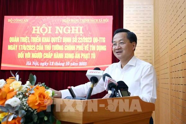 Phó Thủ tướng Lê Minh Khái: Đưa chính sách tín dụng với người chấp hành xong án phạt tù vào cuộc sống