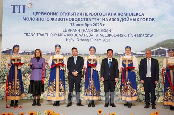 Tập đoàn TH khánh thành giai đoạn I trang trại bò sữa tại tỉnh Moskva
