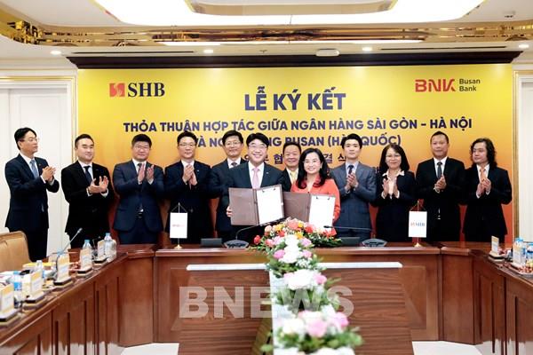 SHB thiết lập quan hệ hợp tác với Ngân hàng Busan (Hàn Quốc)
