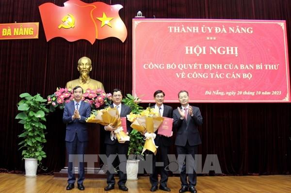 Công bố quyết định chuẩn y hai Ủy viên Ban Thường vụ Thành ủy Đà Nẵng