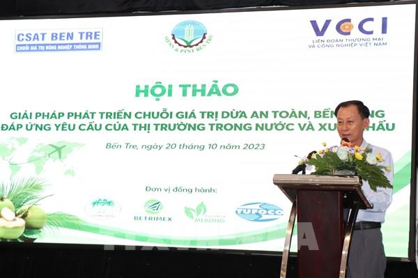 Giải pháp phát triển chuỗi giá trị dừa an toàn, bền vững