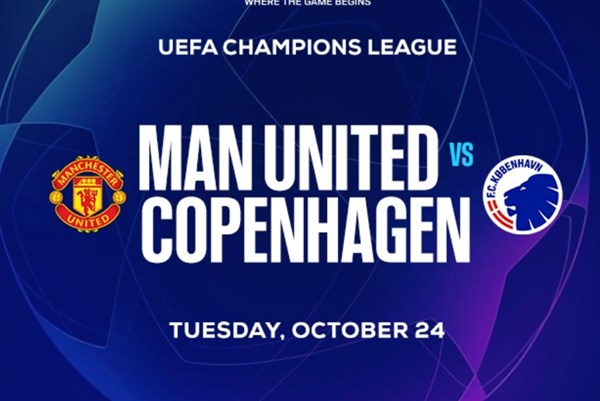 Trực tiếp Cúp C1 châu Âu, MU vs FC Copenhagen