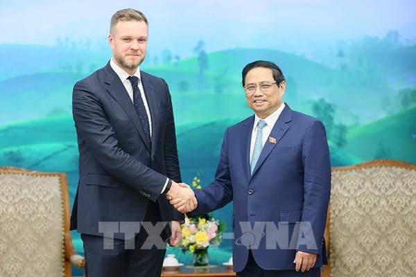 Thủ tướng Phạm Minh Chính tiếp Bộ trưởng Bộ Ngoại giao Lithuania