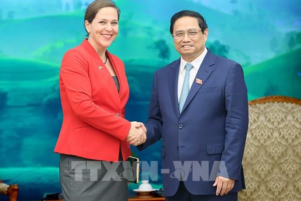 Thủ tướng  Phạm Minh Chính tiếp Kinh tế trưởng Bộ Ngoại giao Hoa Kỳ