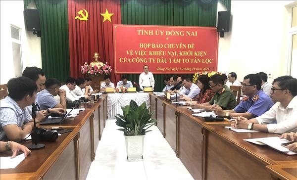 Đồng Nai thông tin việc khiếu nại, khởi kiện của Công ty Dâu tằm tơ Tân Lộc