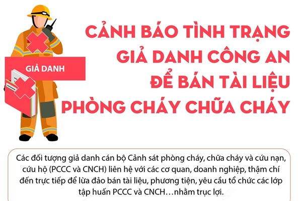Cảnh báo tình trạng giả danh Công an để bán tài liệu phòng cháy chữa cháy