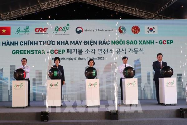 Chính thức vận hành Nhà máy điện rác đầu tiên tại Bắc Ninh