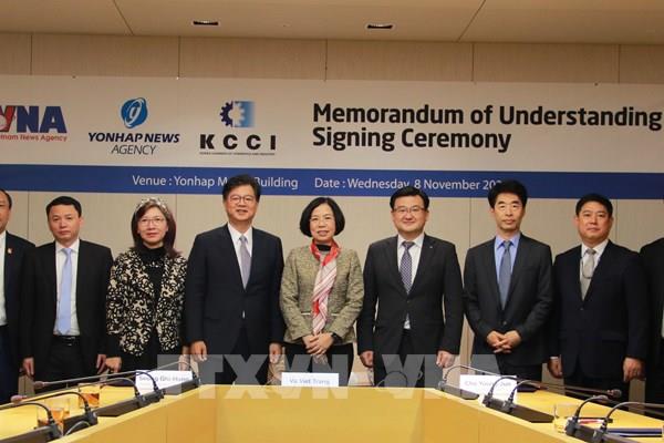 Đẩy mạnh hợp tác thông tin toàn diện giữa TTXVN với hãng thông tấn Yonhap (Hàn Quốc)