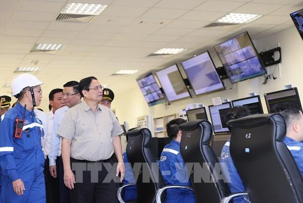 Thủ tướng Phạm Minh Chính kiểm tra một số dự án trọng điểm trong Khu kinh tế Nghi Sơn, Thanh Hóa