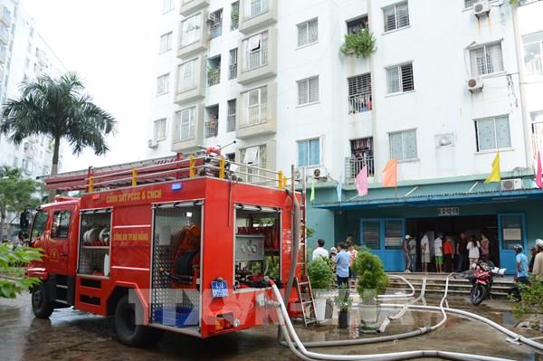 Kịp thời dập tắt vụ cháy tại khu chung cư ở Đà Nẵng