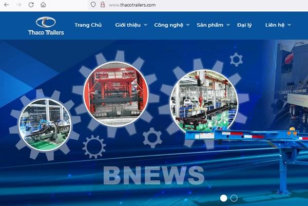 Thaco Trailers ra mắt website mới