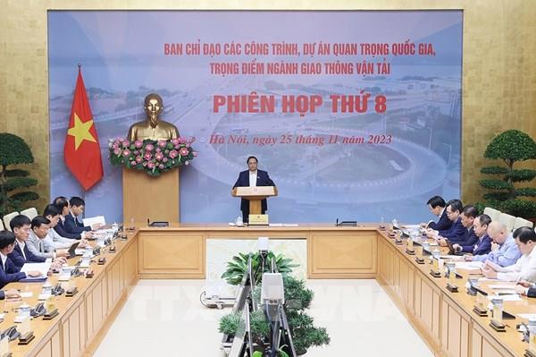 Thủ tướng chủ trì Phiên họp Ban Chỉ đạo các công trình, dự án trọng điểm ngành giao thông vận tải
