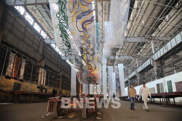 Độc đáo không gian nghệ thuật trong Nhà máy Xe lửa Gia Lâm 100 năm tuổi