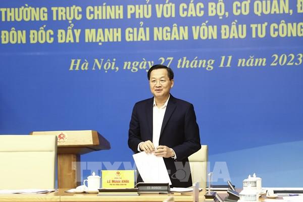 Hội nghị Thường trực Chính phủ với các bộ, cơ quan, địa phương đôn đốc đẩy mạnh giải ngân vốn đầu tư công